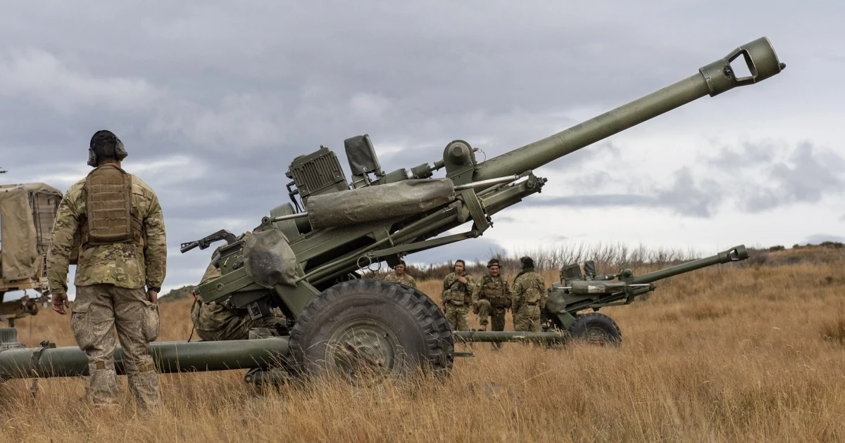 105-мм легка буксирувана гаубиця L119 на випробуваннях