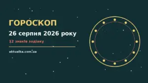 Гороскоп на 26 серпня 2026 року: що варто врахувати для спокійних і точних рішень