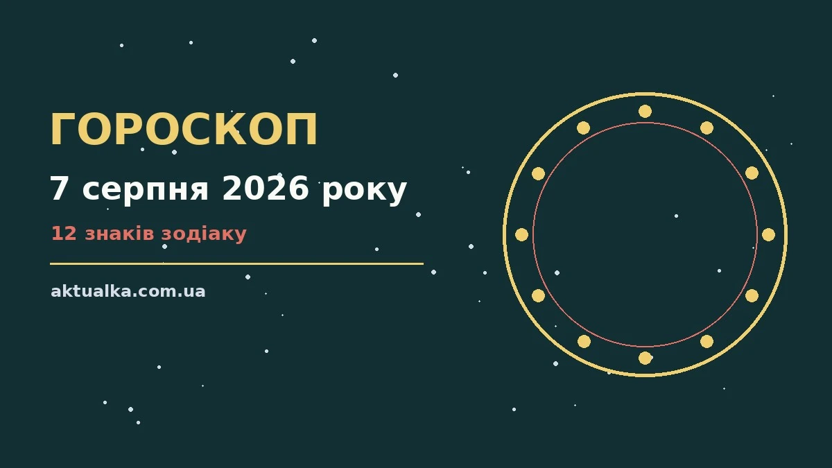 Зоряне небо над міським краєвидом увечері 7 серпня, символ щоденного гороскопу