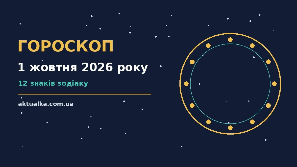 Гороскоп на 1 жовтня 2026 року: що варто врахувати для спокійних і точних рішень