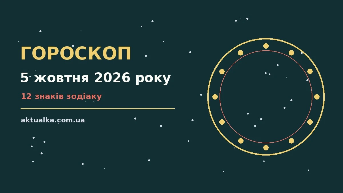 Гороскоп на 5 жовтня 2026 року: що варто врахувати для спокійних і точних рішень