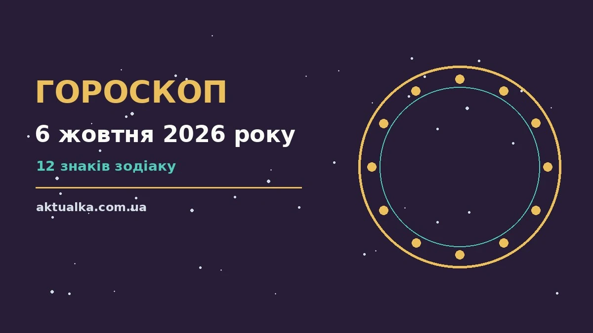 Гороскоп на 6 жовтня 2026 року: що варто врахувати для спокійних і точних рішень