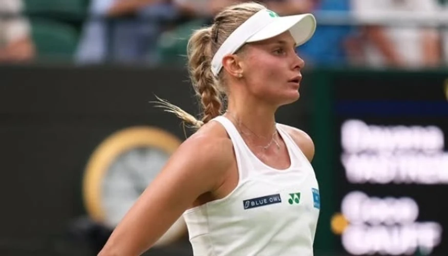 Даяна Ястремська під час матчу на турнірі WTA 1000 China Open у Пекіні